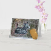 Scottiグリーティングカードカード 箔グリーティングカード (蘭)