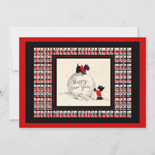 Scottie Dog New Years open house 招待状 (正面)