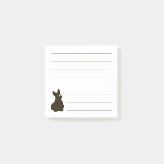 Scottie Dog Post-it®ノート ポストイット (正面)