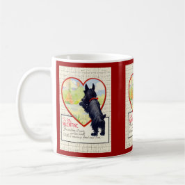 Scottie dog Valentine Scottish Terrier コーヒーマグカップ