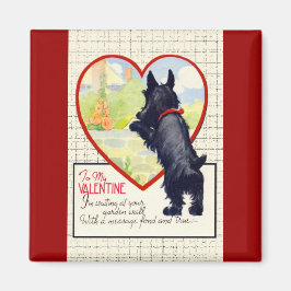 Scottie dog Valentine Scottish Terrier マグネット