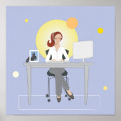 Scottie Gal Working – ポスター (正面)