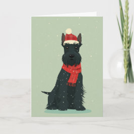 Scottie Holiday Keepsake カード