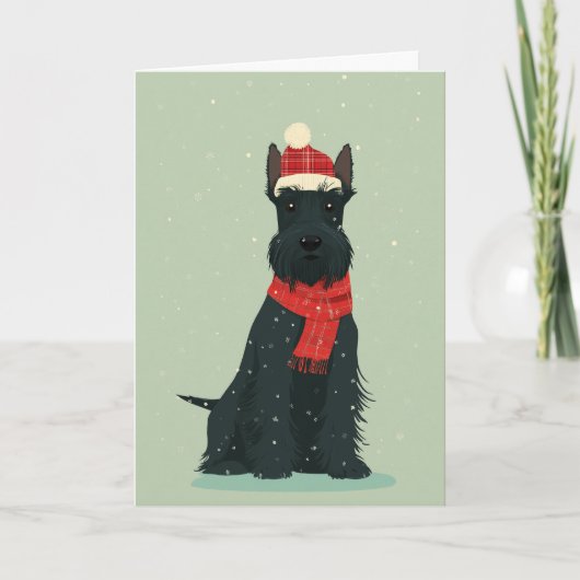 Scottie Holiday Keepsake カード (正面)