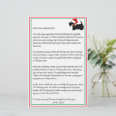 Scottie Terrierクリスマスパーソナライズされたニュースレター (スタンド正面)