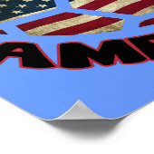 Scottish American Soccer Ball Poster ポスター (角)