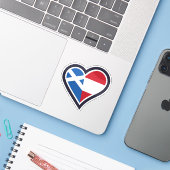 Scottish Austrian Heart – Love Scotland & Austria シール (ノートパソコンとiPhone)