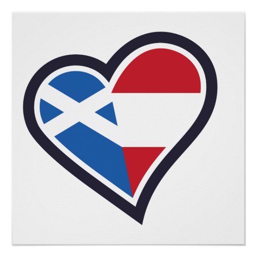 Scottish Austrian Heart – Love Scotland & Austria ポスター (正面)