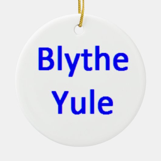 scottish blythe yule セラミックオーナメント (正面)