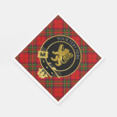 Scottish Clan Crest Lion Tartan スタンダードランチョンナプキン (角)