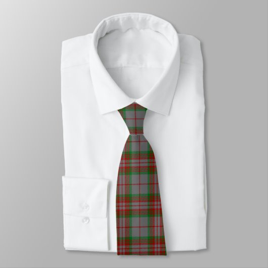 Scottish Clan Gray Tartan Plaid ネクタイ (タイ)