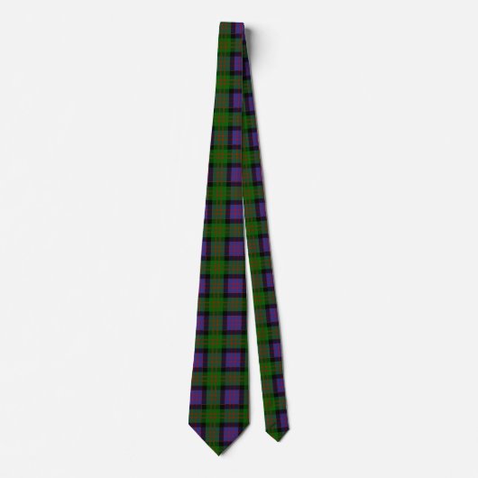 Scottish Clan MacDonald Tartan Plaid ネクタイ (正面)
