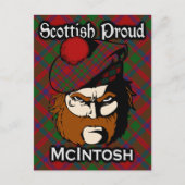 Scottish Clan McIntoshタータンチェックはがき ポストカード (正面)
