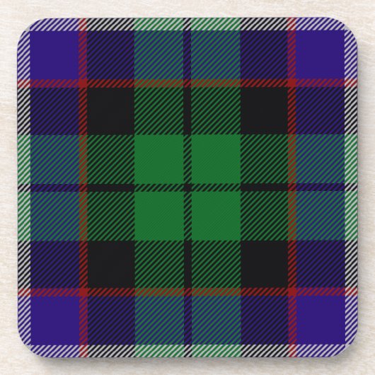 Scottish Clan Mitchell Tartan Plaid コースター (正面)
