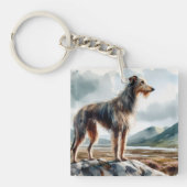 Scottish Deerhound キーホルダー (正面)