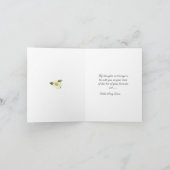 Scottish Deerhound and Dogwood sympathy カード (内部)