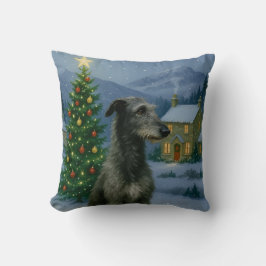 Scottish Deerhound Holiday クッション