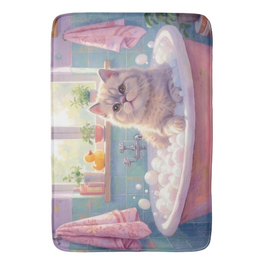 Scottish Fold Bath Decor バスマット (正面縦)