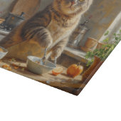 Scottish Fold Cat Cooking in Kitchen カッティングボード (角)