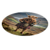 Scottish Highland Cow Bagpiper, カッティングボード (角)