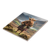 Scottish Highland Cow Bagpiper,  タイル (側面)