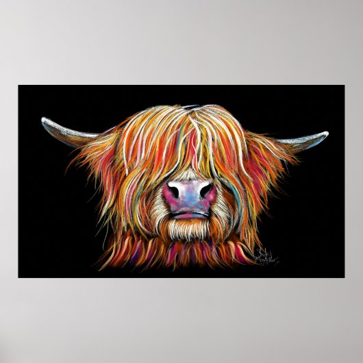 SCoTTiSH HigHLaND CoW ' CHaRMeR 'SHiRLeYMac ポスター (正面)