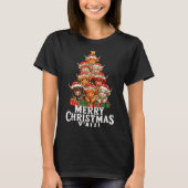 Scottish Highland Cow Christmas Tree Funny Cow Lov Tシャツ (正面)