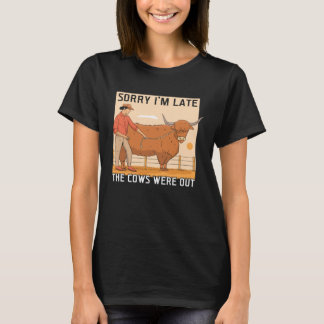 Scottish Highland Cow Scotland Hairy Cattle Breede Tシャツ