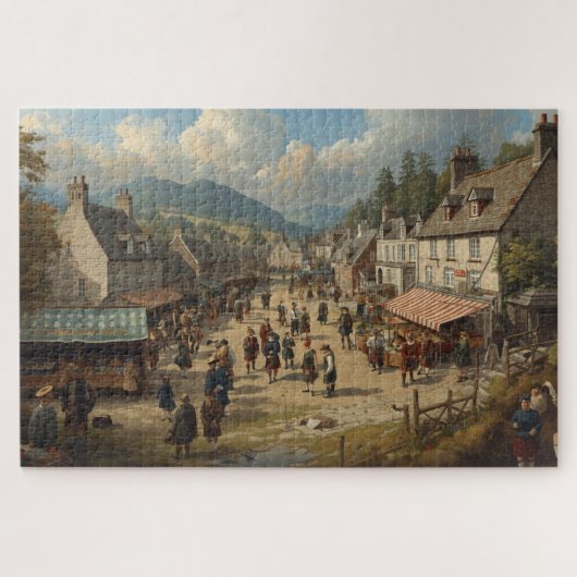 Scottish Highland Village Jigsaw Puzzle ジグソーパズル (横)