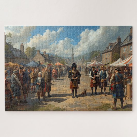 Scottish Highland Village Jigsaw Puzzle ジグソーパズル (横)