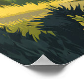 Scottish Highlands UK Mountains Landscape Travel ポスター (角)