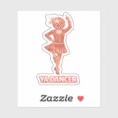 Scottish humour funny ya dancer Congratulations シール (シート)