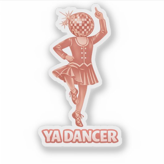 Scottish humour funny ya dancer Congratulations シール (正面)