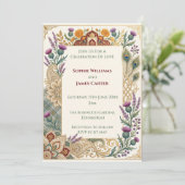 Scottish Indian Heritage Wedding Invitation | This 招待状 (スタンド正面)