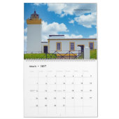 Scottish lighthouses カレンダー (3月 2027)
