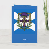 Scottish Motif Cross and Crowned Thistle Saltire カード (裏面)