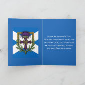 Scottish Motif Cross and Crowned Thistle Saltire カード (内部)