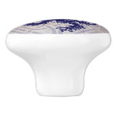 Scottish Rampant Lion Navy Blue Celtic Knot セラミックノブ (側面)