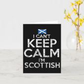 Scottish Roots Scotland Scots Can't Keep Calm Funn カード (黄色い花)