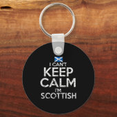 Scottish Roots Scotland Scots Can't Keep Calm Funn キーホルダー (正面)
