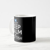Scottish Roots Scotland Scots Can't Keep Calm Funn コーヒーマグカップ (正面左)