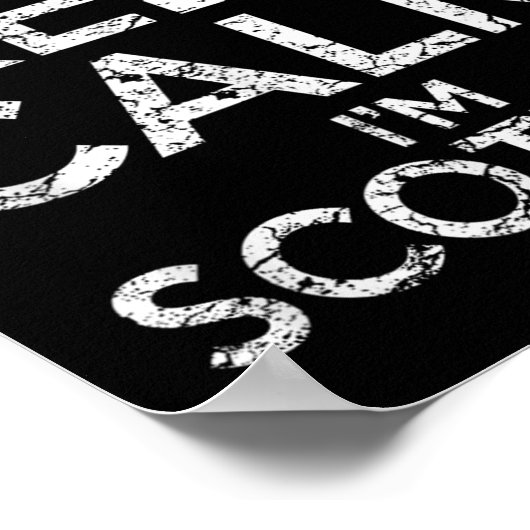 Scottish Roots Scotland Scots Can't Keep Calm Funn ポスター (角)