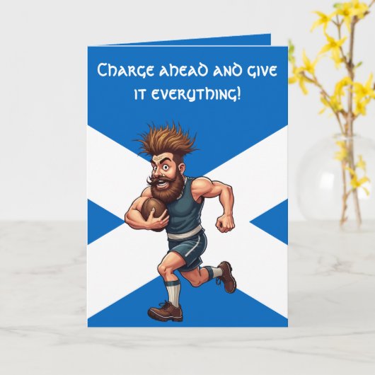 Scottish Rugby Pride カード (黄色い花)