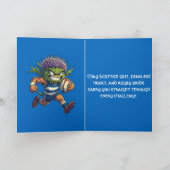 Scottish Rugby Thistle Character Fierce Sports  カード (内部)