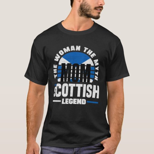 Scottish Scotland Scottish Flag Mothers Day Tシャツ (正面)