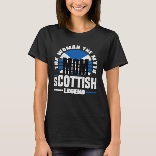 Scottish Scotland Scottish Flag Mothers Day Tシャツ (正面)