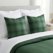 Scottish Tartan: Classic Hunter Green Plaid クッション