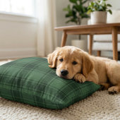 Scottish Tartan: Classic Hunter Green Plaid クッション