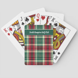 Scottish Tartan Golf Playing Cards – Personalized  トランプ