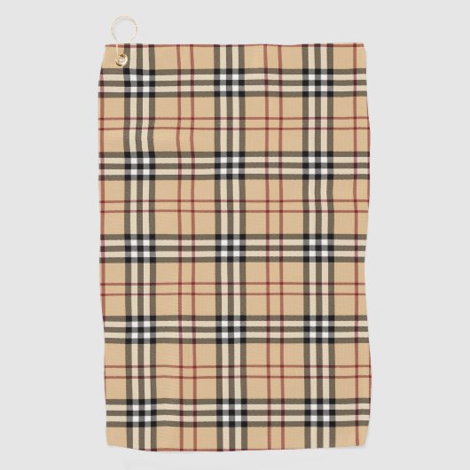 Scottish Tartan Pattern ゴルフタオル (正面)